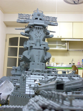 Illustration for article titled Lego Battleship Yamato Is Biggest Lego Ship Ever